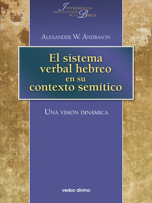 cover image of El sistema verbal hebreo en su contexto semítico